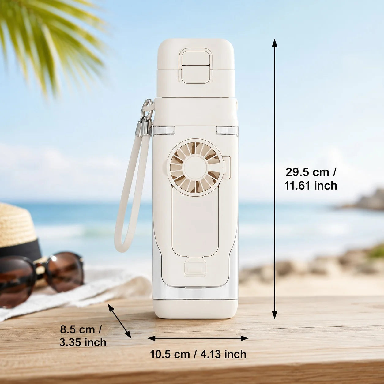 Portable Spray Fan Water Bottle